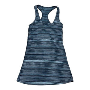 Lululemon Tank Top Women Small Gray Black Racerback Athletic Space Dye Gym